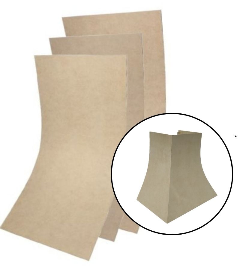 three layers of medium density fiberboard