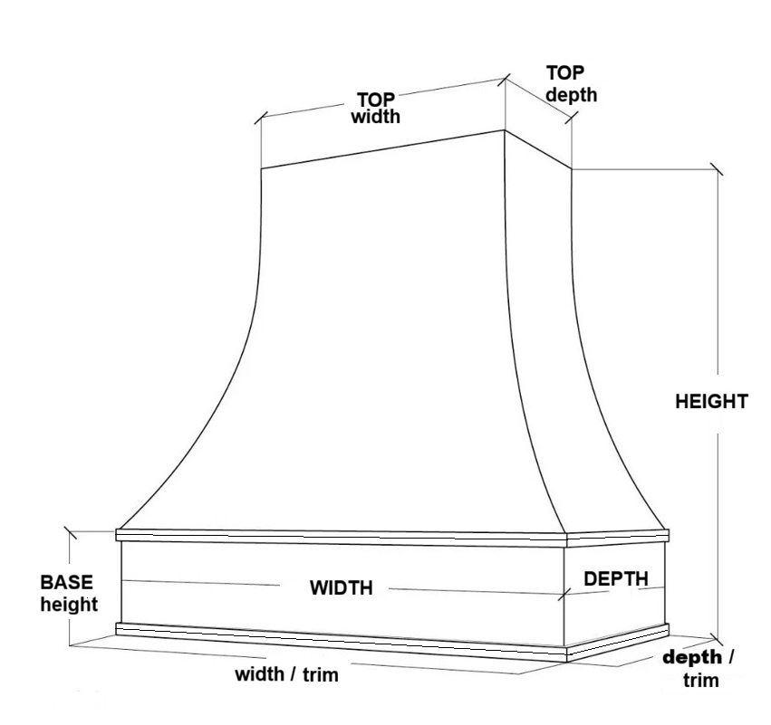 hood dimensions